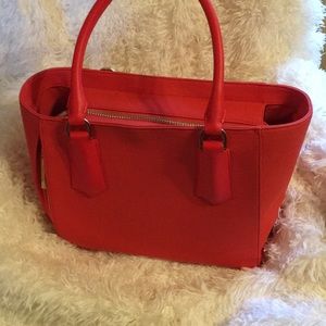 Dagne Dover Midi Tote in Vermillion